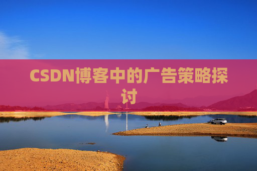 CSDN博客中的广告策略探讨